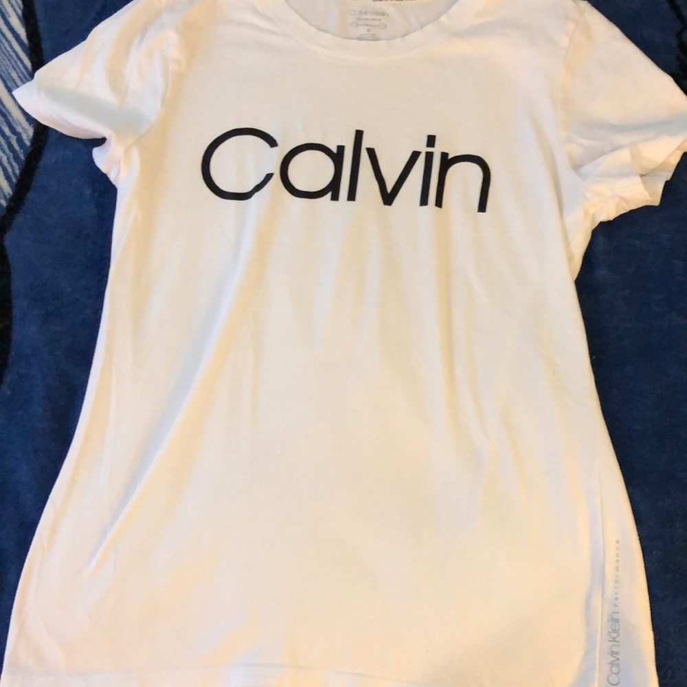 Calvin white tee shirt